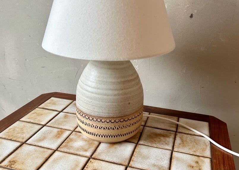 ヴィンテージ 陶器 テーブルランプ S-2411-36 | mumokuteki antiqu