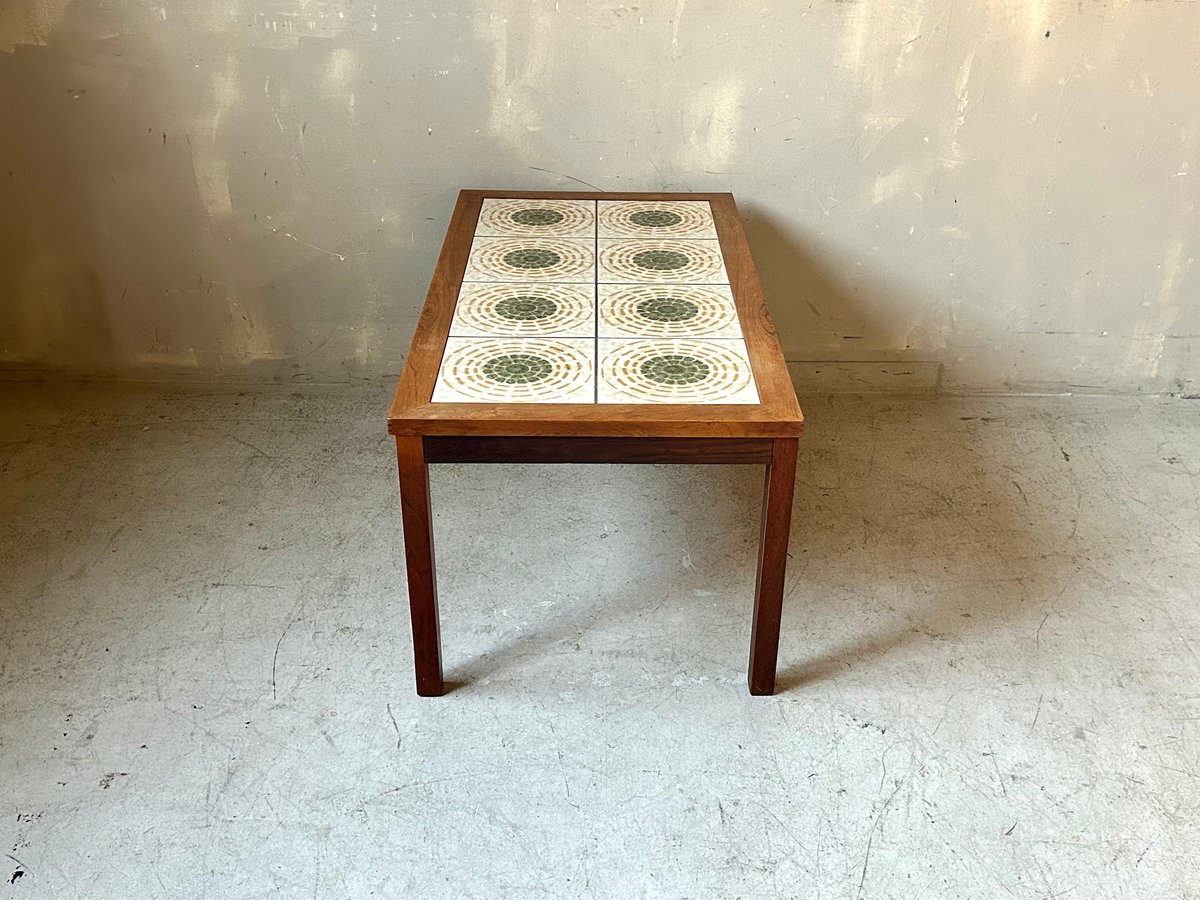 アンティーク　タイルトップ　ミニテーブル アンティーク タイルトップ ミニテーブル