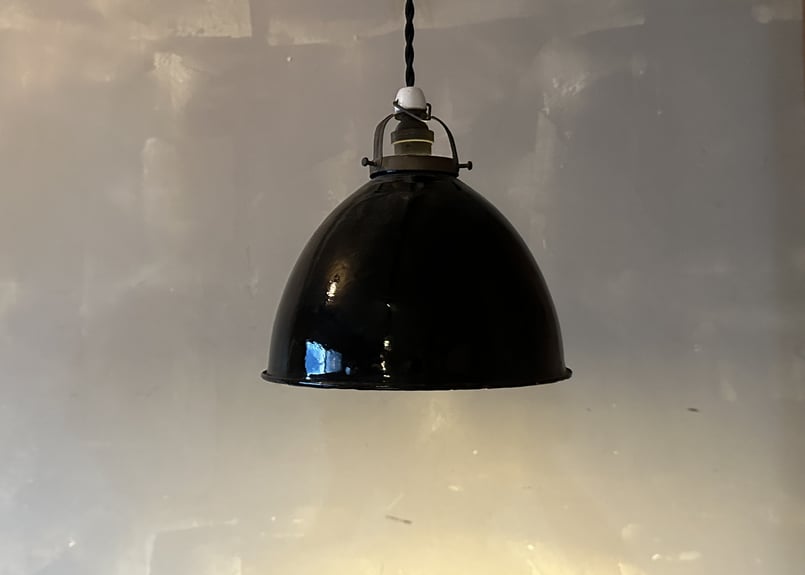 ホーローランプシェード（Black） S-800 | mumokuteki antique&r