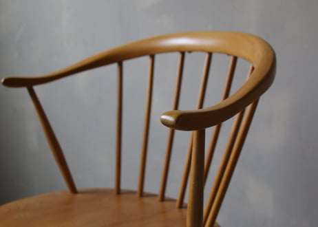 ✶ ERCOL アーコール　スモーカーズ(カウホーン)チェア　S-339