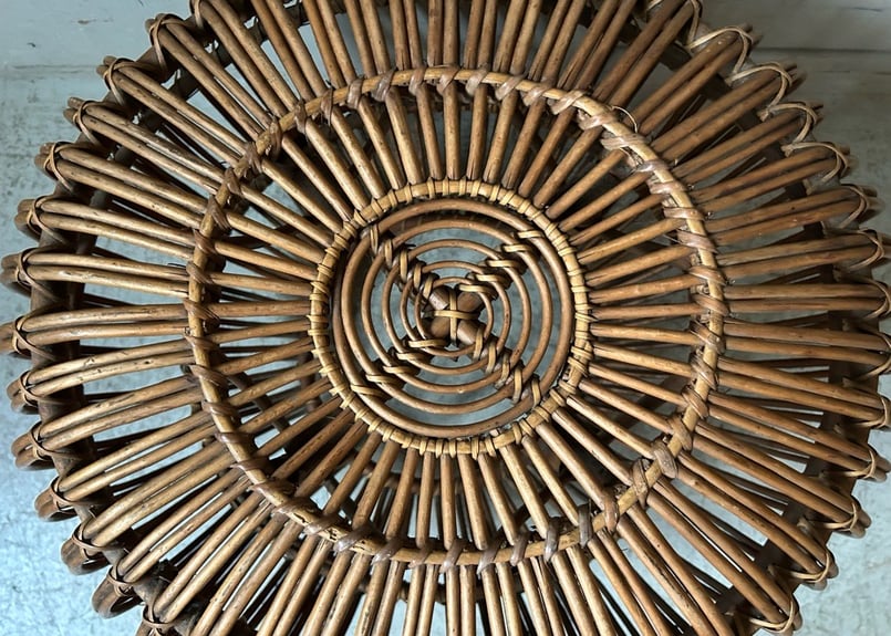 ラタン オットマン スツール S-2411-25 | mumokuteki antique&r