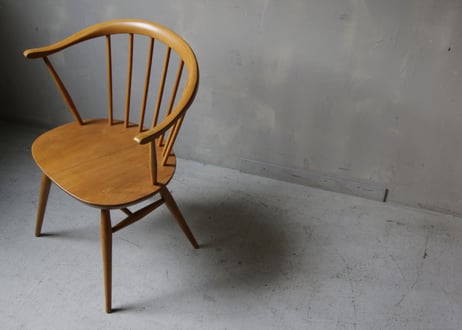 ✶ ERCOL アーコール　スモーカーズ(カウホーン)チェア　S-339