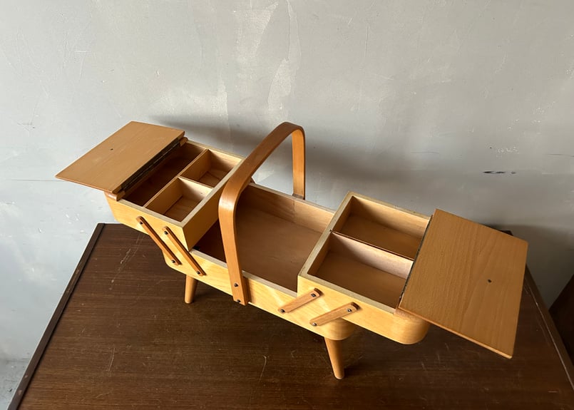 木製ソーイングボックス S-2407-35 | mumokuteki antique&repair