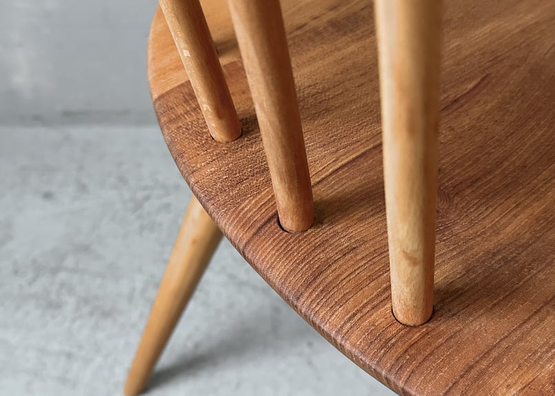 ERCOL アーコール クエーカーチェア(無着色・ワックス仕上げ・背もたれ