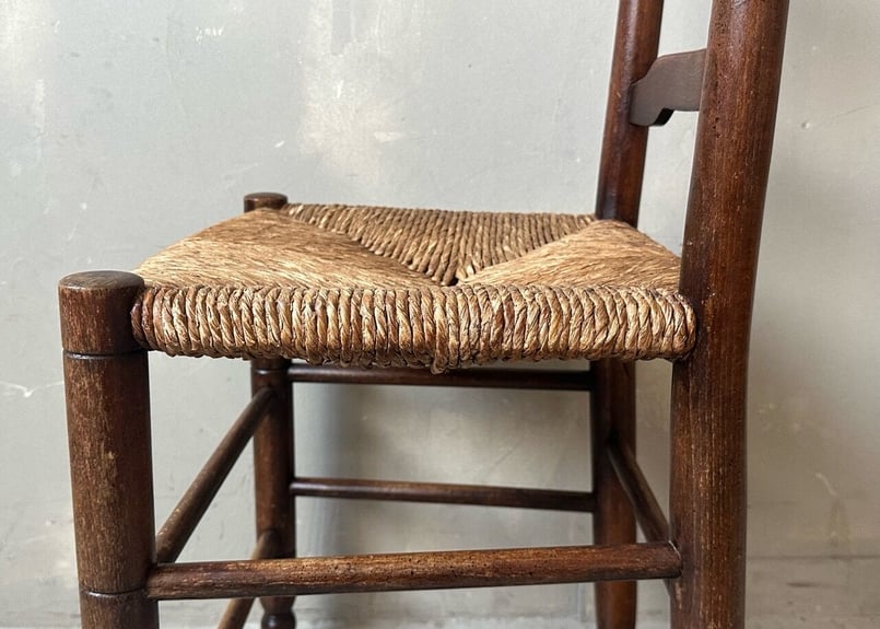 【antique】ラダーバックラッシュシートチェア antique】ラダーバックラッシュシートチェア