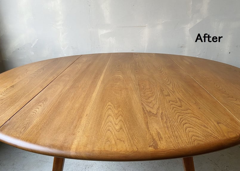 ✶ERCOL アーコール ブレックファーストテーブル（天板再塗装） S-21