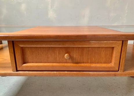 G-planジープラン　チークコーヒーテーブル　S-2401-44