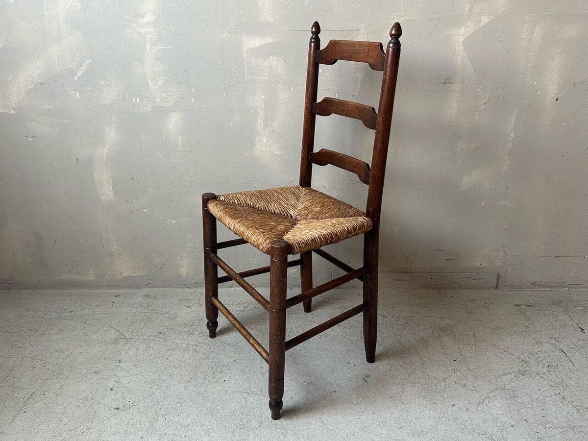 ラダーバックラッシュシートチェア S-747 | mumokuteki antique&repair