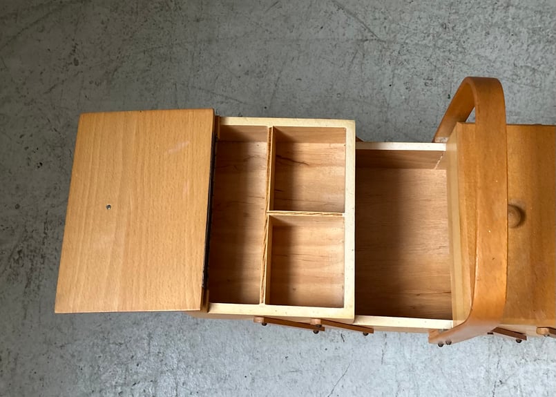 木製ソーイングボックス S-2407-35 | mumokuteki antique&repair