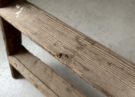 PAINTED Wood Step Ladder 木製脚立　S-802