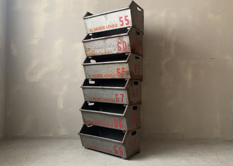 スチールスタッキングコンテナ 6セット　S‐772