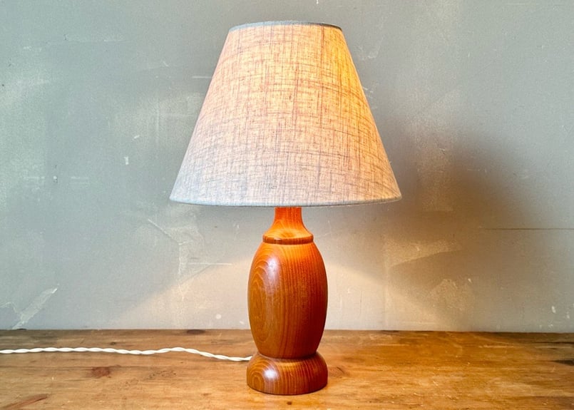 入手困難/希少/ルミナべラック　テーブルランプ（缶入り） ウッドテーブルランプ S-2401-17 | mumokuteki antique&repair