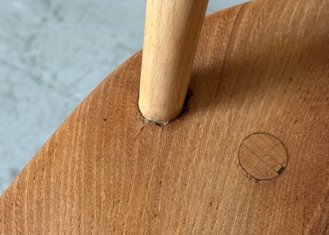 ERCOL アーコール クエーカーチェア(無着色・ワックス仕上げ・背もたれ短め)　S-754