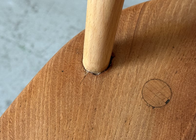 ERCOL アーコール クエーカーチェア(無着色・ワックス仕上げ・背もたれ