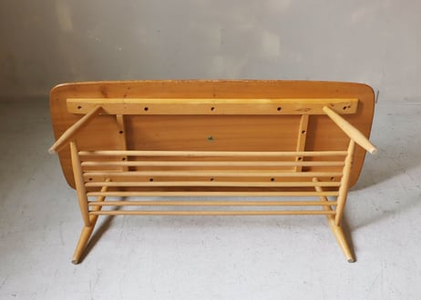 ✶ ERCOL アーコール　ラック付きコーヒーテーブル　S-307