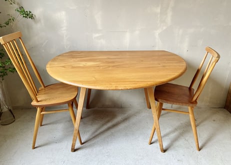 ✶ERCOL アーコール ドロップリーフテーブル（フルメンテナンス） S-339