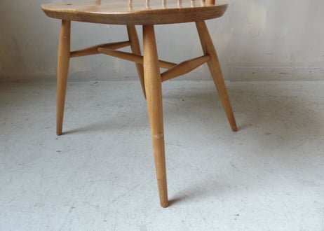 ✶ERCOL アーコール　スモーカーズ(カウホーン)チェア（フルメンテナンス）　S-448
