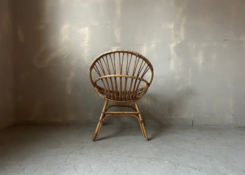鎌倉で見つけたラタンチェア　アンティーク フランスヴィンテージ ラタンチェア.14 バンブーチェア