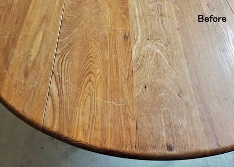 ✶ERCOL アーコール ブレックファーストテーブル（天板再塗装）　S-21