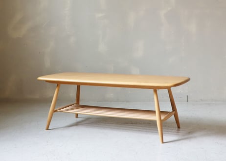✶ ERCOL アーコール　ラック付きコーヒーテーブル　S-307