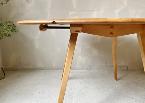 ✶ERCOL アーコール ドロップリーフテーブル（フルメンテナンス） S-339