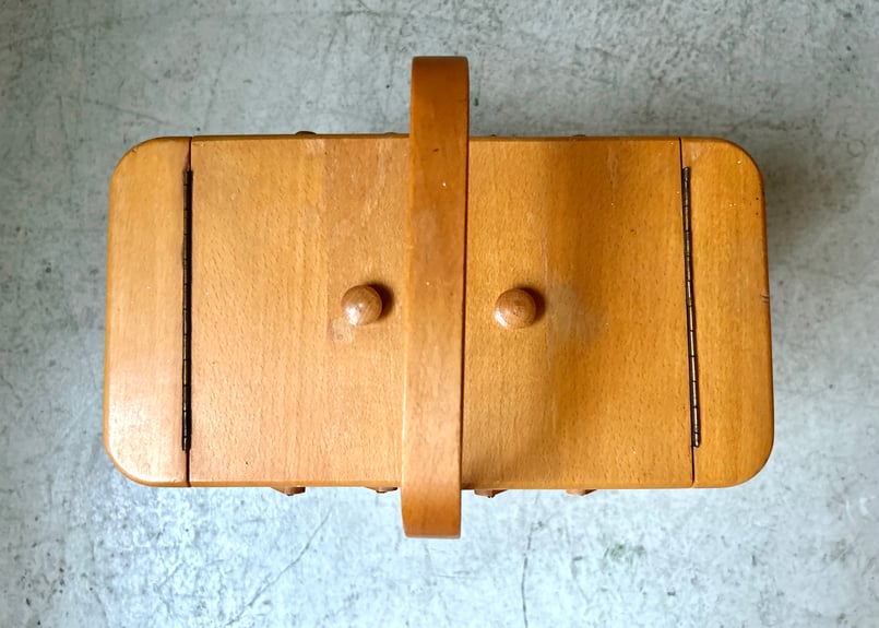 木製ソーイングボックス S-2407-35 | mumokuteki antique&repair