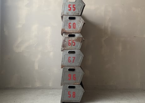 スチールスタッキングコンテナ 6セット　S‐772