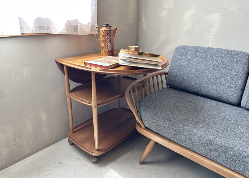 アンティーク ERCOL アーコール バタフライトロリー ワゴン テーブル