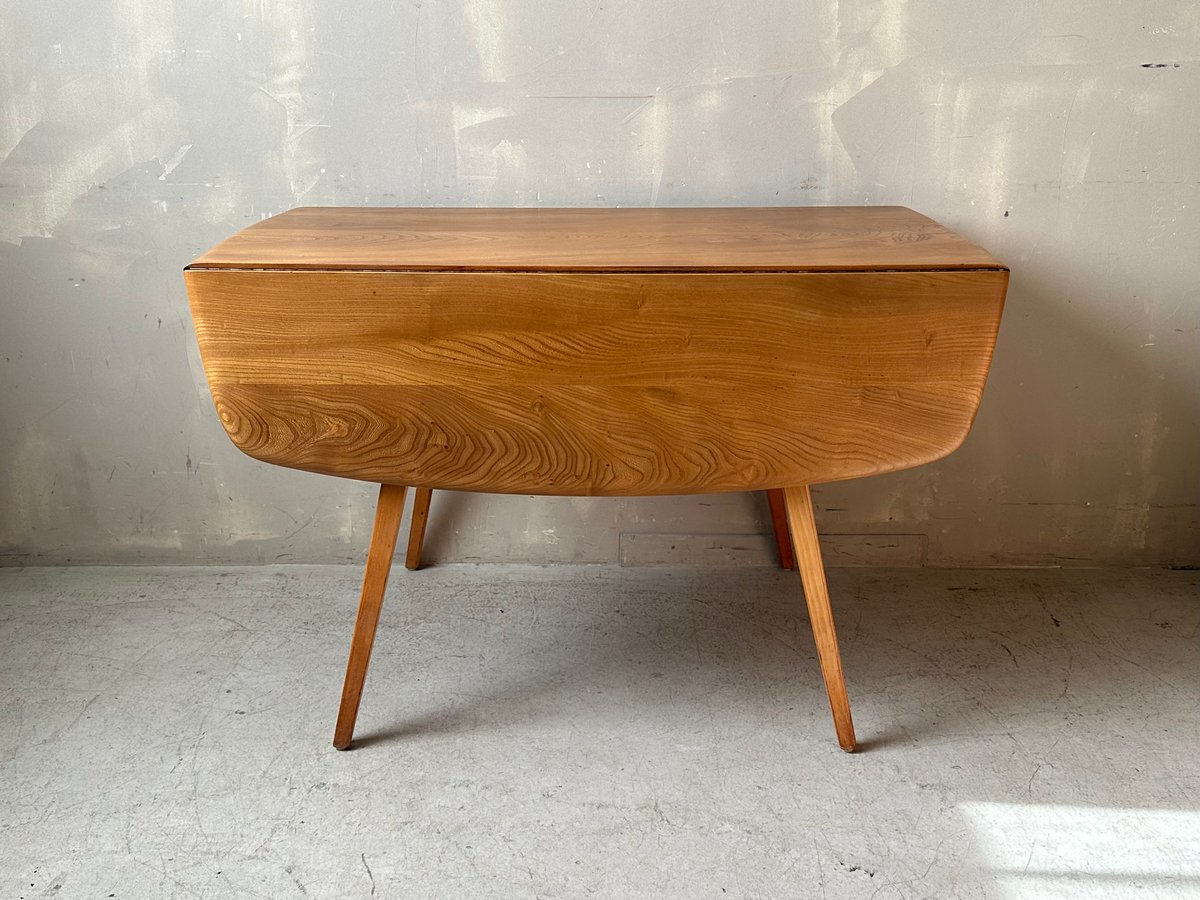 n.kさま専用アーコールercolドロップリーフテーブル◇送料無料 アーコール ドロップリーフ テーブル / ercol round shaped