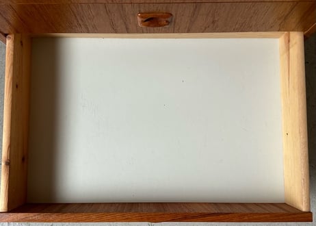 ビンテージ木製5段チェスト　S-2401-40