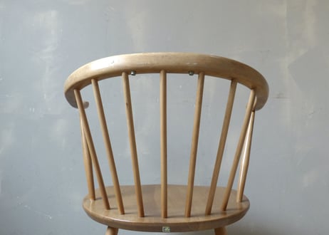 ✶ERCOL アーコール　スモーカーズ(カウホーン)チェア（フルメンテナンス）　S-448