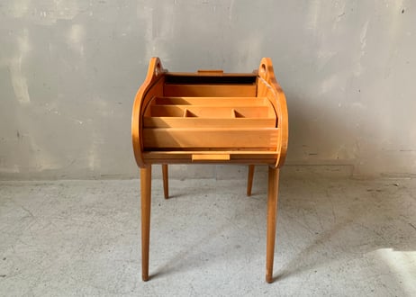 木製ロールアップソーイングボックス（蛇腹扉）　S-2312-15