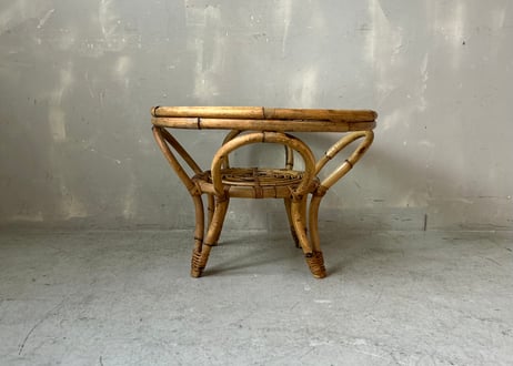 ラタンサークルガラステーブル S-2412-11