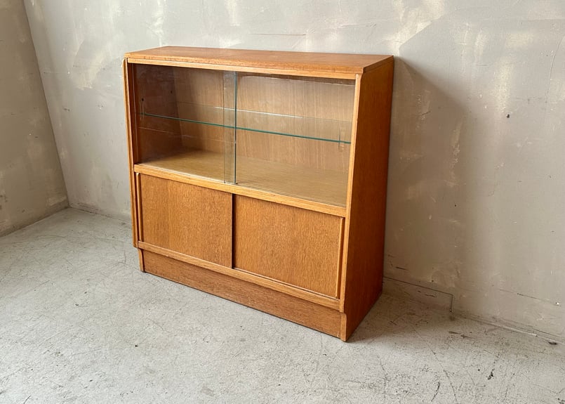 G-PLAN チークガラスキャビネット G-plan ジープラン「Brandon/ブランドン」 ガラスキャビネット S-2312