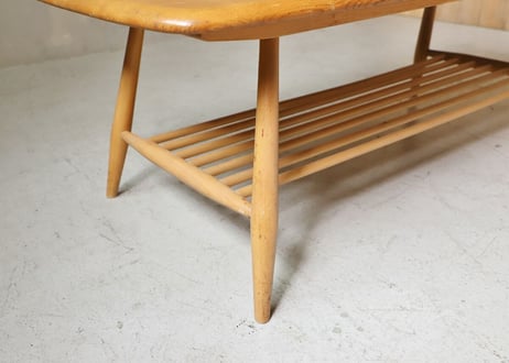 ✶ ERCOL アーコール　ラック付きコーヒーテーブル　S-307