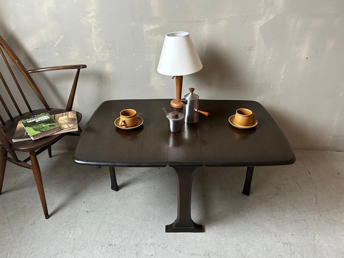 ERCOL アーコール ドロップリーフコーヒーテーブル(ダーク) S ERCOL アーコール ドロップリーフコーヒーテーブル(ダーク) S