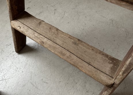 PAINTED Wood Step Ladder 木製脚立　S-802