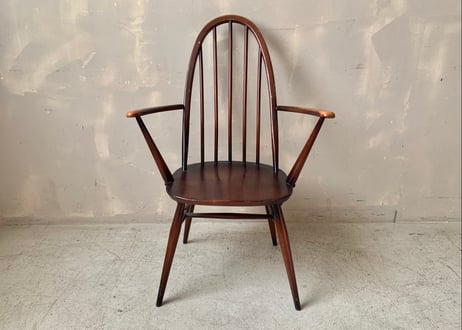 ERCOL アーコール　クエーカーアームチェア　ダーク　S-2312-52