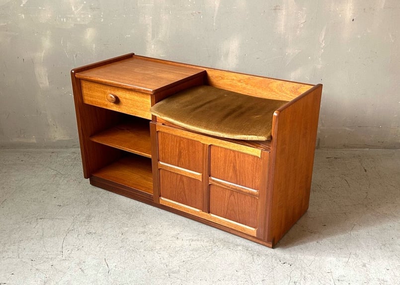 【送料込】アンティーク・テレフォンベンチ 英国ヴィンテージ テレフォンベンチ｜rocca rocca