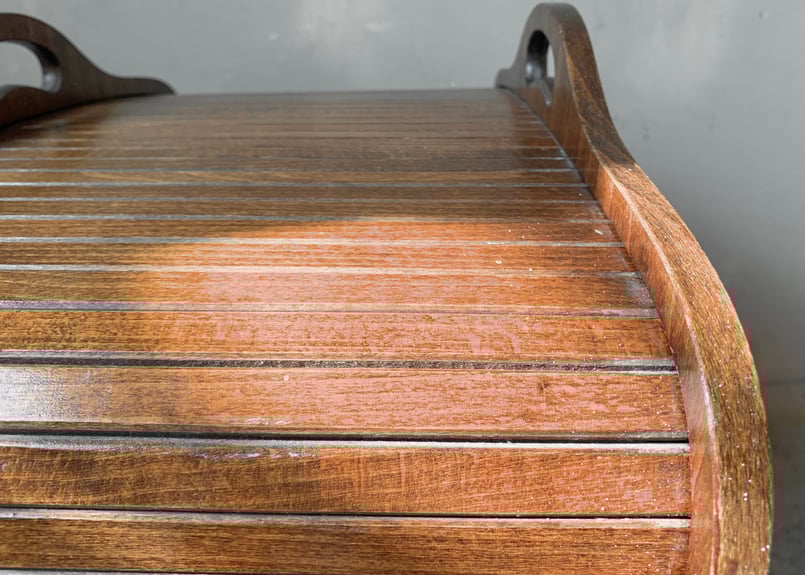 木製ロールアップソーイングボックス（蛇腹扉） S-2312-14