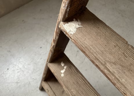 PAINTED Wood Step Ladder 木製脚立　S-802