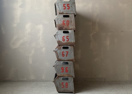 スチールスタッキングコンテナ 6セット　S‐772