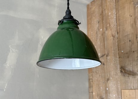 ホーローランプシェード（Green）　S-791①