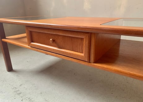 G-planジープラン　チークコーヒーテーブル　S-2401-44