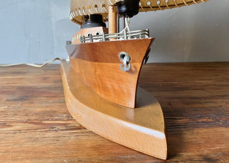 1930's~1950’s　ボート型テーブルランプ（帆有り）　S‐2401-34