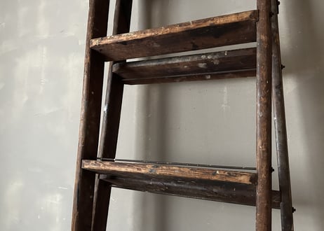 Wood Step Ladder 木製脚立　S-803