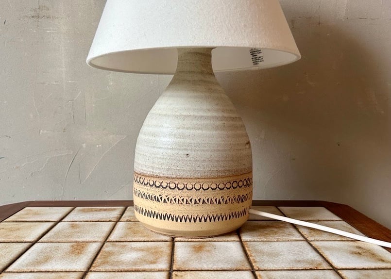 ヴィンテージ 陶器 テーブルランプ S-2411-36 | mumokuteki antiqu