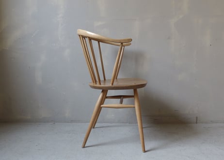 ✶ERCOL アーコール　スモーカーズ(カウホーン)チェア（フルメンテナンス）　S-448