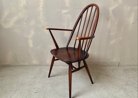ERCOL アーコール　クエーカーアームチェア　ダーク　S-2312-52