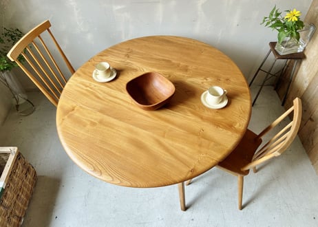✶ERCOL アーコール ドロップリーフテーブル（フルメンテナンス） S-339